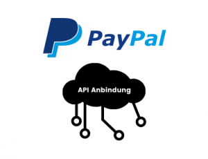 Wolke mit Kabeln stell Paypal API Anbindungen dar