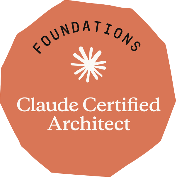 Badge Claude Certified Architect, ausgestellt von Anthropic